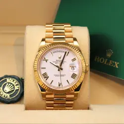 ROLEX DAY-DATE 40 228238 WHITE ROMAN NUMERAL DIAL 2023