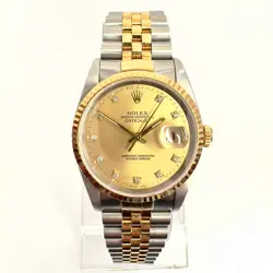 ROLEX OYSTER PERPETUAL DATEJUST 36MM GOLD & STEEL WRIST WATCH