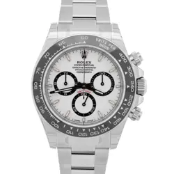 BRAND NEW STICKERED ROLEX DAYTONA COSMOGRAPH WHITE PANDA 40MM 126500 LN BOX