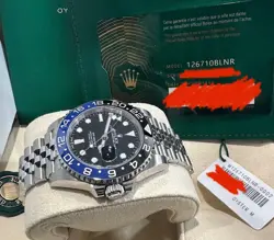 2025 BRAND NEW ROLEX GMT BATGIRL GMT-MASTER II BLACK 126710BLNR WATCH