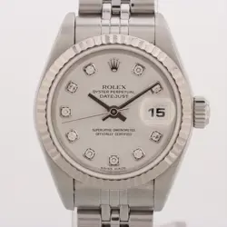ROLEX DATEJUST 79174G SS×WG AT SILVER-FACE 4 EXTRA LINKS