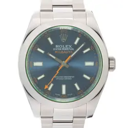 ROLEX MILGAUSS 116400GV Z-BLUE WARRANTY 2016 BOX/PAPER