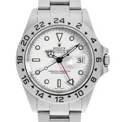 ROLEX EXPLORER II 16570 WHITE P NUMBER SECOND HAND MENS