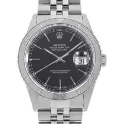ROLEX DATEJUST THUNDERBIRD 16264 BLACK BAR 5 ROW JUBILEE BRACELET K NUMBER S...