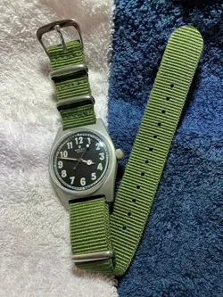 RARE ROLEX MILITARY VINTAGE WATCH VIETNAM WAR HAND-WIND 36MM BLACK DIAL USED
