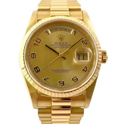 ROLEX 18238 Day-Date Champagne Dial 36mm Automatic Men's Watch