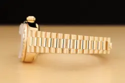 ROLEX LADIES PRESIDENT 69258 FACTORY RUBY STRING DIAMOND PYRAMID 18K GOLD WATCH