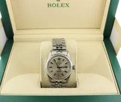 1978 ROLEX DATEJUST 1603 SILVER DIAL SS JUBILEE NO PAPERS 36MM