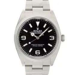 ROLEX EXPLORER I 124270 BLACK WARRANTY 2023 BOX/PAPER