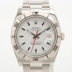 ROLEX DATEJUST TURN-O-GRAPH 116264 SS×WG AT WHITE DIAL 2 EXTRA LINKS