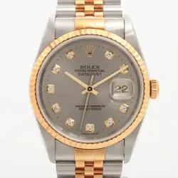ROLEX DATEJUST 16233G SS×YG AT GRAY-FACE 2 EXTRA LINKS