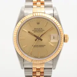 ROLEX DATEJUST 68273 SS×YG AT CHAMPAGNE-FACE 4 EXTRA LINKS