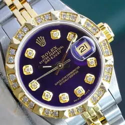 DATEJUST TWO-TONE PURPLE