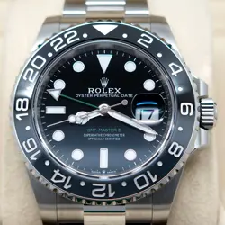 ROLEX 126710GRNR GMT MASTER II ON OYSTER