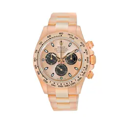 ROLEX 18K ROSE GOLD 40MM DAYTONA COSMOGRAPH 116505 BOX WARRANTY 