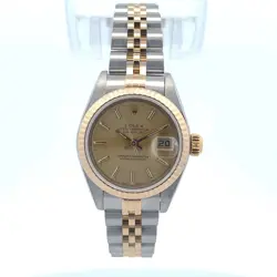 ROLEX DATEJUST 26MM TWO-TONE 18KYG/SS CHAMPAGNE DIAL 79173