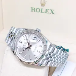 ROLEX 36MM SILVER BATONS DATEJUST  126234 (2019)