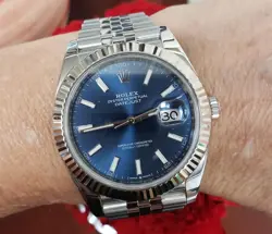 GOLD FLUTED BLUE
