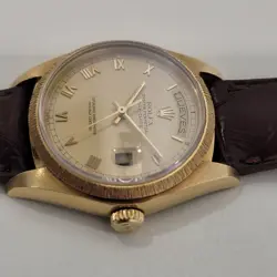 Mens Rolex Day Date Vintage President 18078 18k Solid Gold 1970s Auto RA409