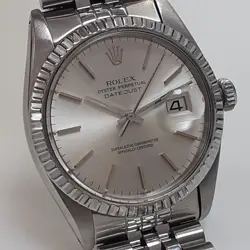 ROLEX DATEJUST 36 MM JUBILEE STEEL GOLD BEZEL AUTOMATIC WATCH 16030 CIRCA 1979