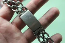 22-17mm EXPANDRO Slim Double Chain Steel DIVERS CHRONO Bracelet 4 Parts, Repairs