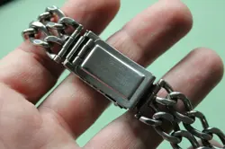 22-17mm EXPANDRO Slim Double Chain Steel DIVERS CHRONO Bracelet 4 Parts, Repairs