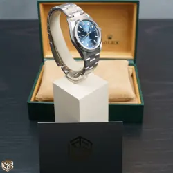 Rolex 14000 Air-King Blue Dial 34mm 1996 Serviced 2021 Full Set Watch