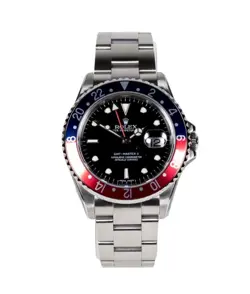 ROLEX GMT MASTER II 16710 'STICK DIAL'  2007  FULL SET  ROLEX SERVICE STICKER