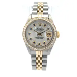 1978 ROLEX DATEJUST #6917OYSTER PERPETUAL,MOTHER OF PEARL, SAPPHIRE DIAL