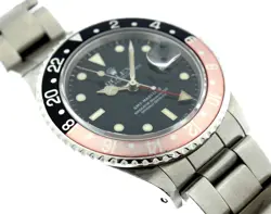 Rolex GMT  Master II 16760 Fat Lady Stainless Steel Watch Faded Coke Bezel