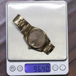 VINTAGE ROLEX 1500 OYSTER DATE 18K SOLID YELLOW GOLD 1968 MENS WATCH