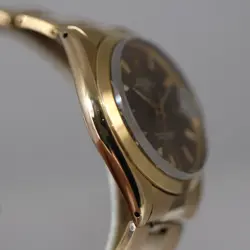 VINTAGE ROLEX 1500 OYSTER DATE 18K SOLID YELLOW GOLD 1968 MENS WATCH