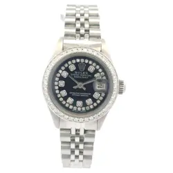 1975 ROLEX DATEJUST #6916 - 26 MM DIAMOND DIAL DIAMOND BEZEL JUBILEE BRACLET