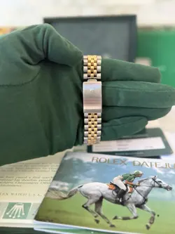 Full Set + Service Card + Full Service History 16233 Rolex Datejust Pyramid