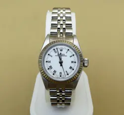 ROLEX OYSTER PERPETUAL STEEL WHITE GOLD LADIES WATCH 67194