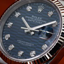 36MM BLUE FLUTED
