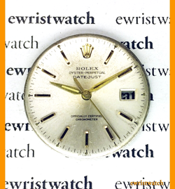 Genuine 1950s Rolex Original Datejust OCC Dial 10.5L A-295, A-296 Big Bubbleback