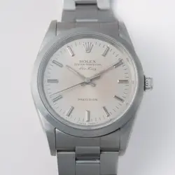 ROLEX AIR-KING 14000 VINTAGE SELF-WINDING STAINLESS STEEL CASE & BELT 1990-91