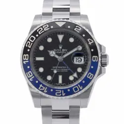 ROLEX GMT MASTERII 40MM STAINLESS STEEL BLACK DIAL 116710BLNR