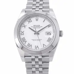 ROLEX DATEJUST 41 41MM STAINLESS STEEL WHITE DIAL 126300