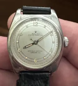 ROLEX OYSTER PERPETUAL STAINLESS STEEL BUBBLE BACK - 6050 - PARTS/REPAIR