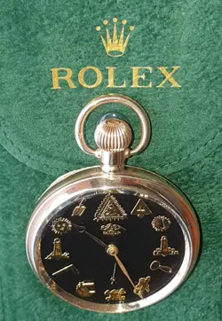 Stunning Rolex Rolled Gold Pocket Watch - Very Good Working Order.