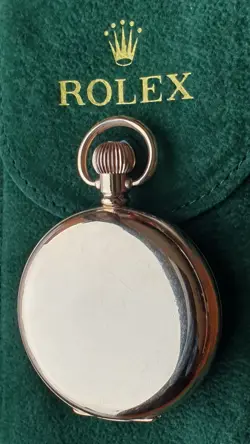 Stunning Rolex Rolled Gold Pocket Watch - Very Good Working Order.