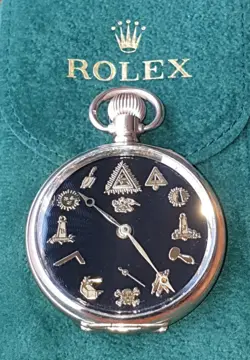Stunning Rolex Rolled Gold Pocket Watch - Very Good Working Order.