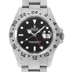 ROLEX EXPLORER II 16570 BLACK A NUMBER SECOND HAND MENS