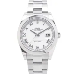 ROLEX DATEJUST 41 126300 WATCH WHITE DIAL FROM JAPAN W0324