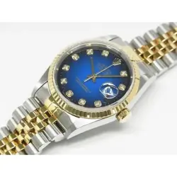 Rolex  Datejust Ss Yg Combination Blue Gradient 10P Diamond 16233G r45_0324