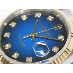 Rolex  Datejust Ss Yg Combination Blue Gradient 10P Diamond 16233G r45_0324