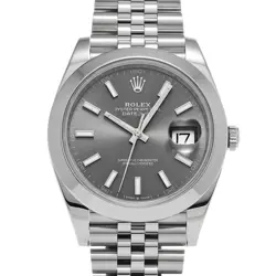 ROLEX  DATEJUST 41 126300 RANDOM SERIAL SLATE WATCH WRISTWATCH R45_0324