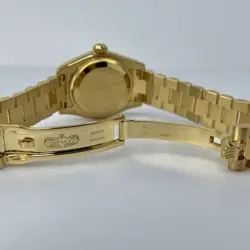 Rolex Lady-Datejust President 26 mm Mother of Pearl Diamond Dial 18K Yellow Gold